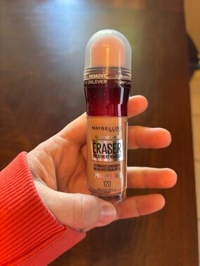 Maybelline Eraser Treatment Makeup Concealer - Shade 120 Nude, Red Cap